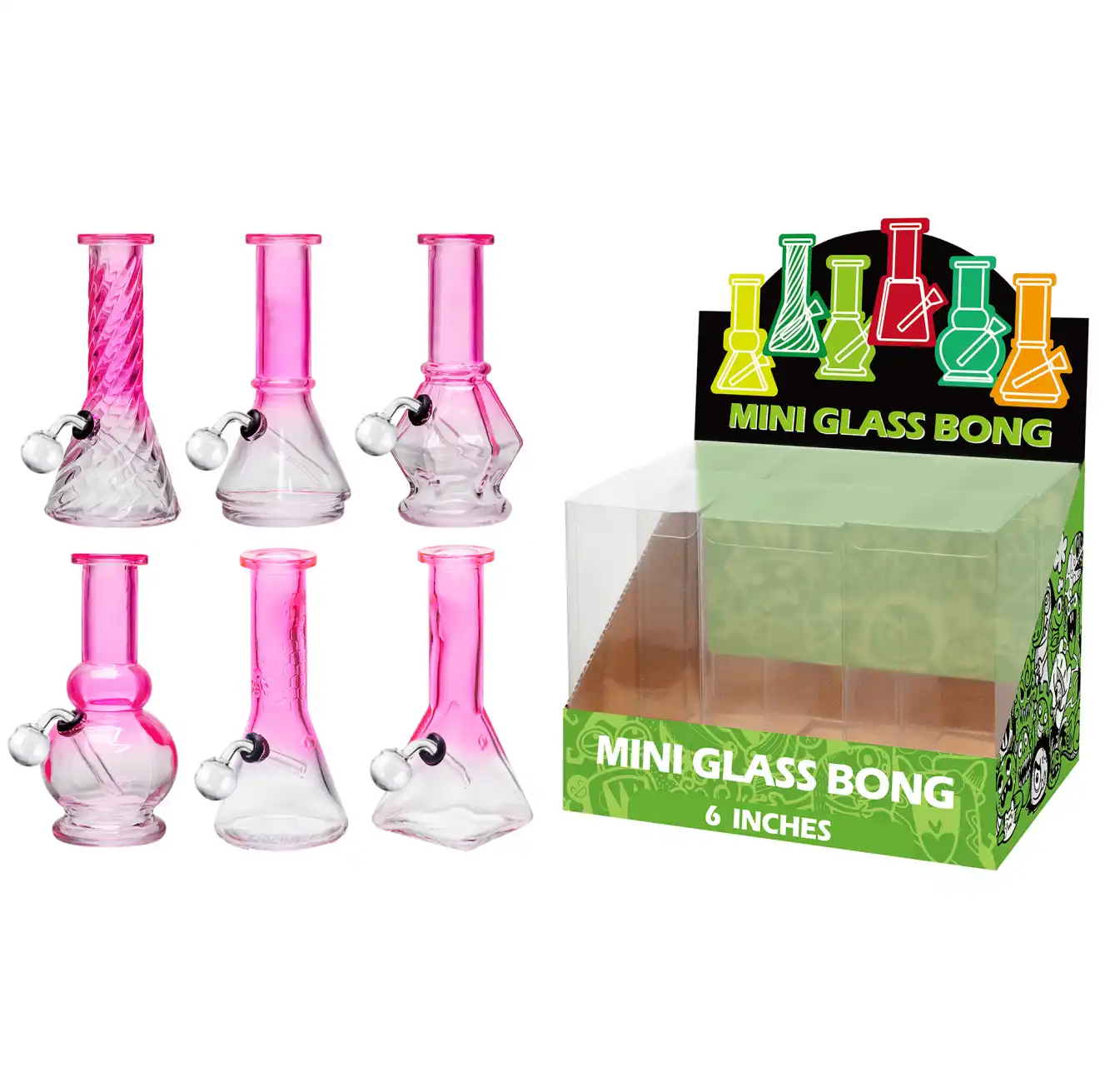 Gradient Pink Glass Oil Burner-M60206B - Image 1