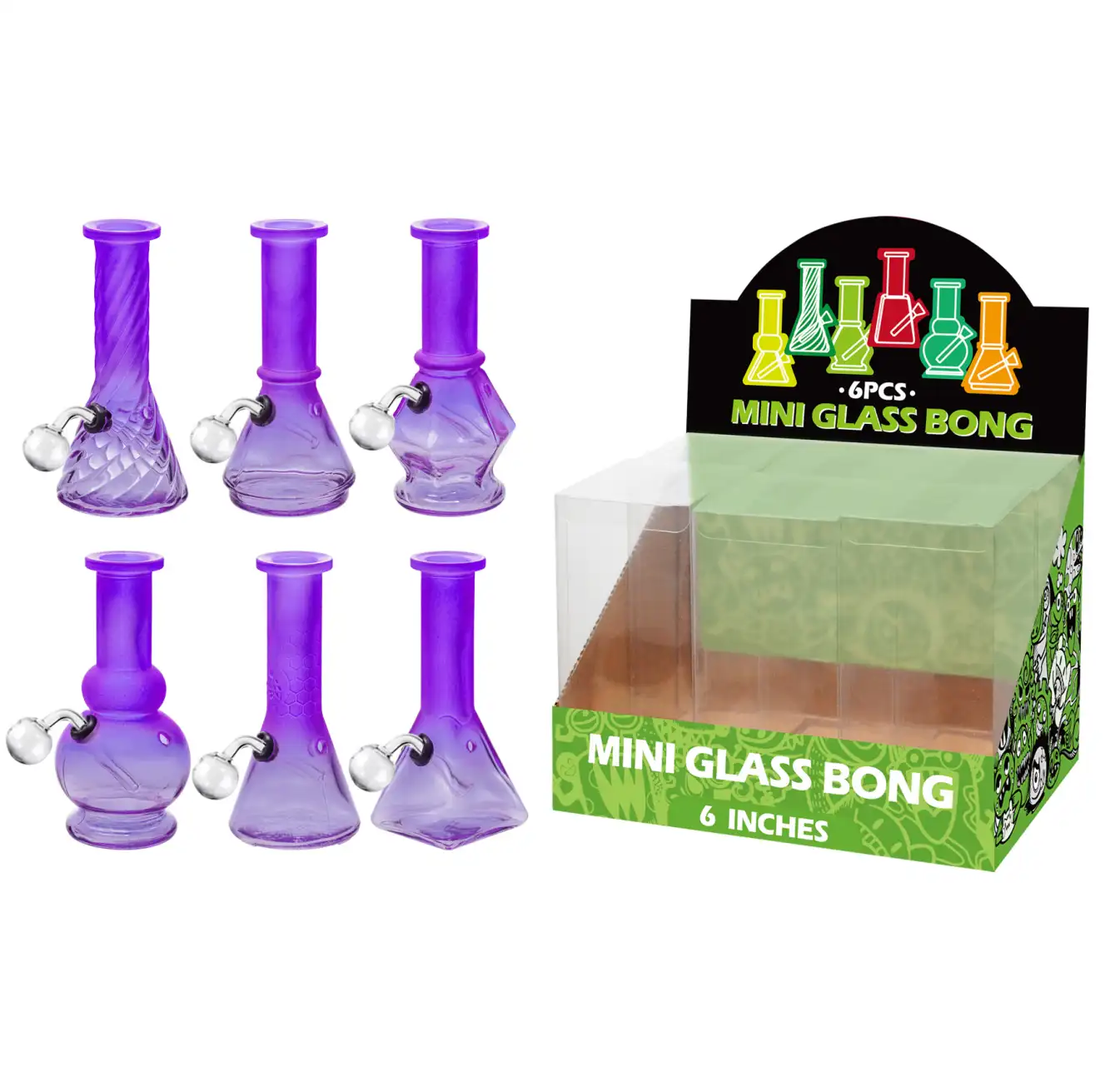 Matt Paint Purple Glass Oil Burner-M60301B - Image 1
