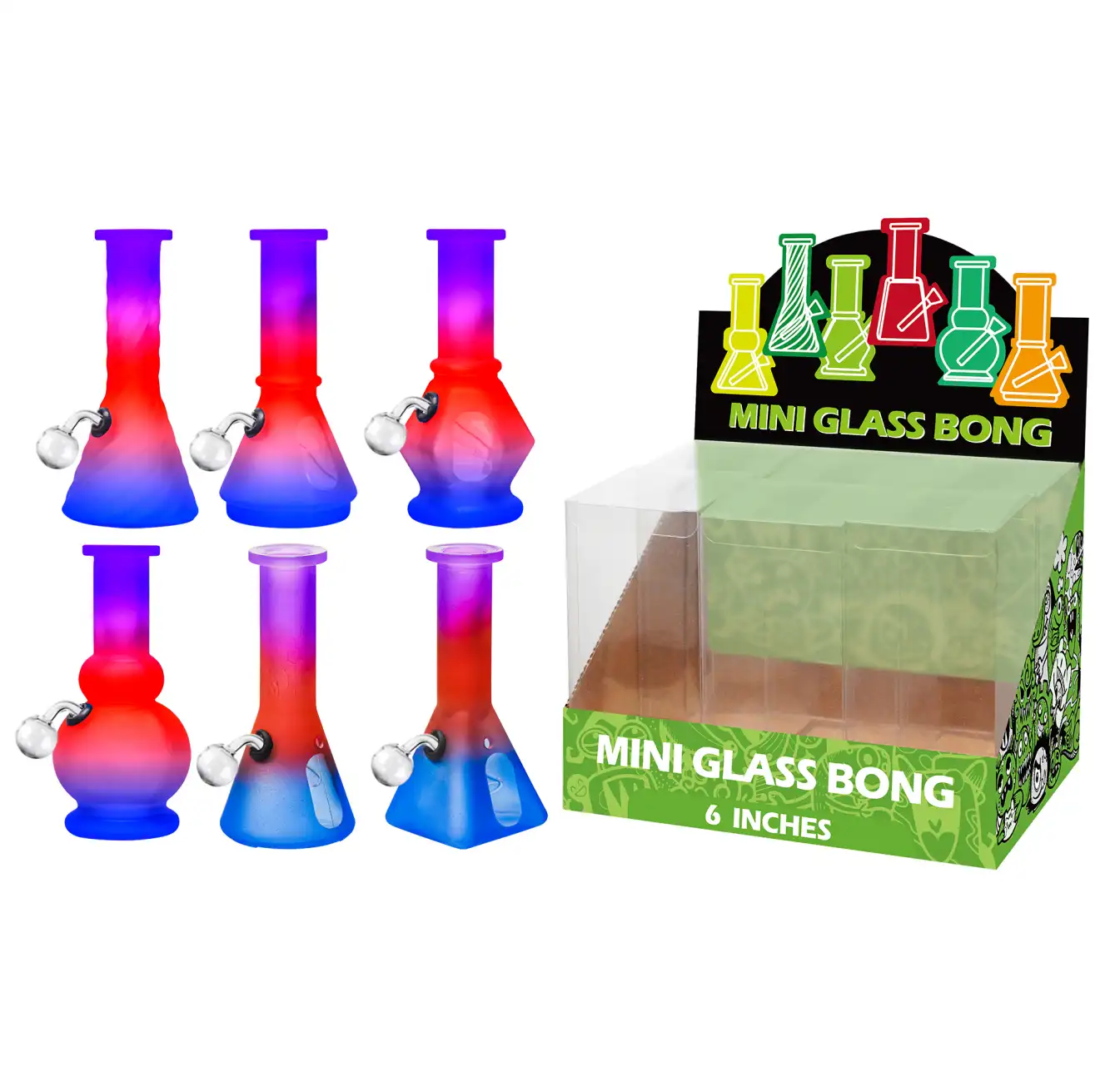 Matt Paint+ Water Window Glass Oil Burner 6inch-M61208B - Image 1