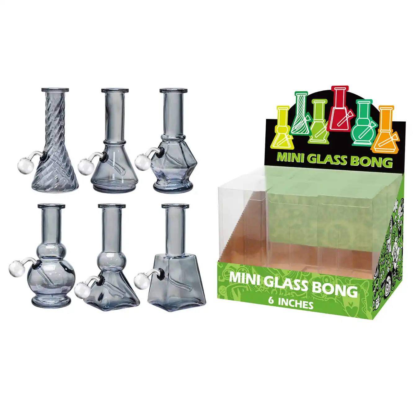 Grey Electroplating Glass Oil Burner 6inch-M62004B - Image 1
