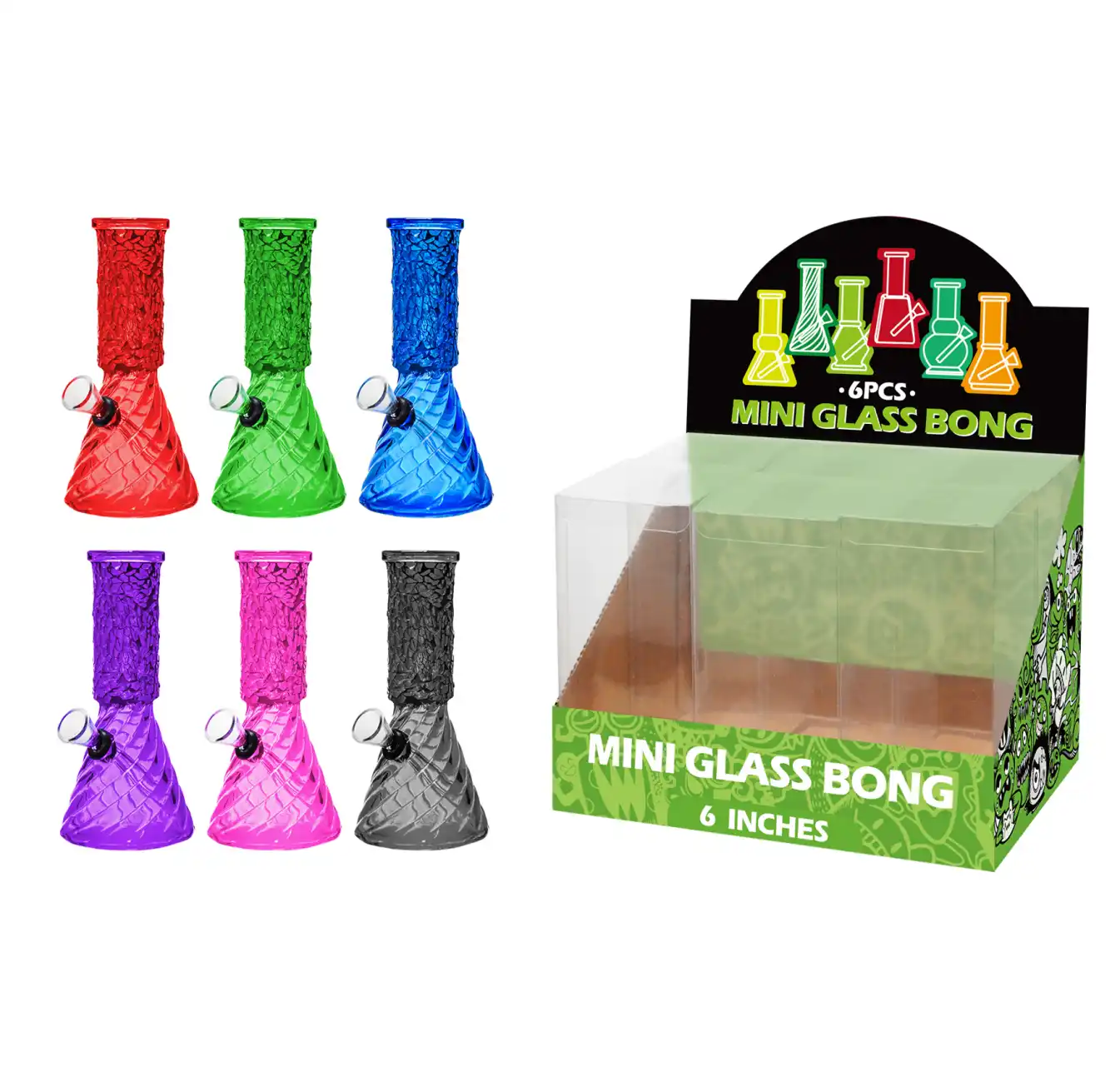 Mosaic Glass Water Pipe-M68001F - Image 1