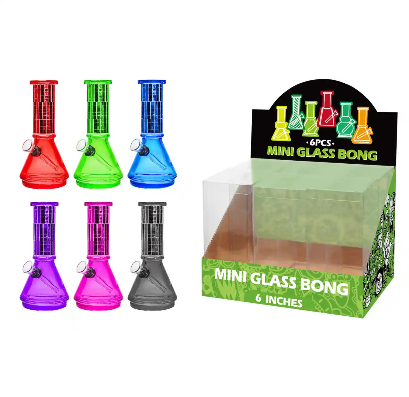 Mosaic Glass Water Pipe-M68003F - Image 1