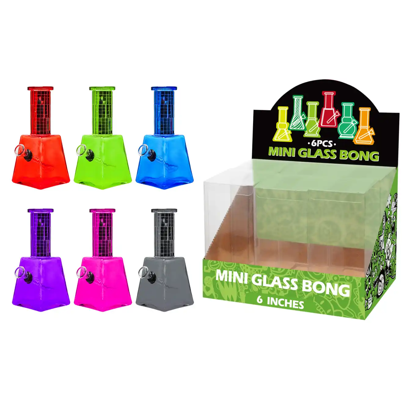 Mosaic Glass Water Pipe-M68005F - Image 1